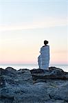 Woman looking at sea