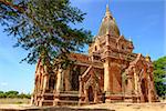 Beautiful view of old ancient temple in old Bagan, Myanmar
