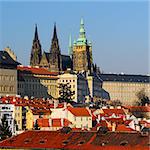 Prague castle and old town, Czech Republic