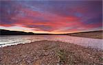 Sunset skies over Lake Burralow north of Penrith, NSW Australia