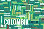 Colombia as a Country Abstract Art Concept