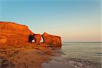 Ocean coast in the morning (Central Coastal Drive, Prince Edward Island, Canada)