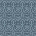 Vector blue Ikat Damask Seamless Background Pattern