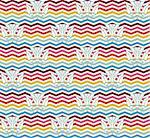 Abstract, geometric seamless pattern. Vector chevron zigzag background