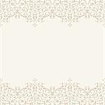 Vector Wedding invitation or greeting card with lace border