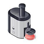 Juicer detailed isometric icon vector graphic illustration