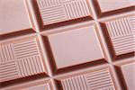 Closeup of milk chocolate bar as background