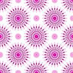 Seamless white pattern with purple vintage balls, vector