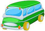 Illustration of cute toy bus