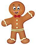 Gingerbread man theme image 1 - eps10 vector illustration.