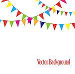 vector illustration of a bunting background