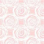 Hand drawn seamless pink scribble swirl texture, vector illustration