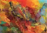 Abstract 2D geometric colorful background for your design