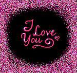 Abstract pink glittering background for Valentine's day