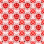 Seamless pattern with red flowers, vector eps 10