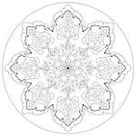 drawing antique ottoman turkish design pattern vector