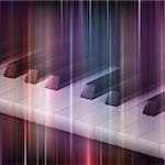 abstract blue music background with piano keys