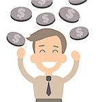 Businessman success vector illustration in flat style