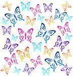 Butterflys. Vector illustration