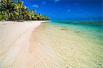 Beach at Titikaveka, Rarotonga, Cook Islands, South Pacific Ocean, Pacific