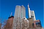 Skyscrapers, Commerzbank Tower, Japan Tower, Frankfurt am Main, Hesse, Germany