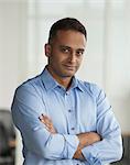 Singapore, Businessman standing with folded arms