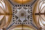 The ceiling of Lincoln Cathedral, Lincoln, Lincolnshire, England, United Kingdom, Europe