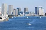 Boats at Tokyo Bay, Tokyo, Japan