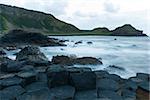 Landscape at The Giant s Causeway in North Antrim, Northern Ireland