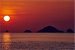 seascape sunset between El Nido and coron in Palawan Philippines Palawan Philippines