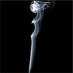 Photo of abstract smoke on black background. Studio shot.