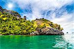 Cliffs and the clear sea in Phi Phi islands, Thailand