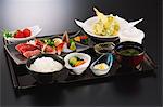Assorted Japanese dishes