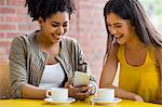 Students chatting in the cafe