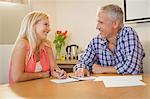 Creative business people smiling during meeting