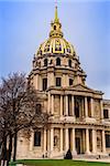 PARIS, FRANCE - DECEMBER 30: Chapel of Saint Louis des Invalides on December 30, 2013 in Paris. Chapel built in 1679 is the burial site for some of France's war heroes, notably Napoleon Bonaparte.