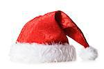 red santa hat isolated on white background