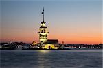 Maidens Tower in Bosphorus Strait, Istanbul City, Turkey