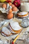 Small cakes with cottage cheese - sochniki. Russian kitchen.