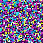 Seamless Pattern of Colorful confetti. Celebration holiday vector background