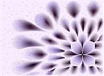 Abstract vector fractal resembling a purple flower. EPS10 vector illustration.