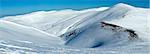 Winter mountain landscape (Ukraine, Carpathian Mt's, Svydovets Range).