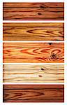 Collection of wooden banners - texture old wood