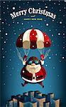 Santa Claus New Year Merry Christmas Vector