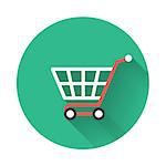 Shopping Cart Icon. Editable EPS vector format