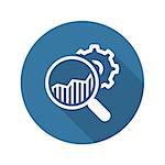 Market Research Icon. Flat Design. Isolated Illustration.