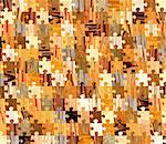 Background with wooden patterns of different colors and puzzle shapes. Endless texture can be used for wallpaper, pattern fills, web page background, surface textures