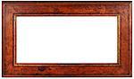 Empty Panoramic Wooden Picture Frame
