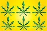 cannabis marijuana ganja leaf symbol vector illustration
