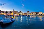 Split Prokurative seafront evening view, Dalmatia, Croatia